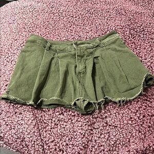 Olive Green Women's Shorts